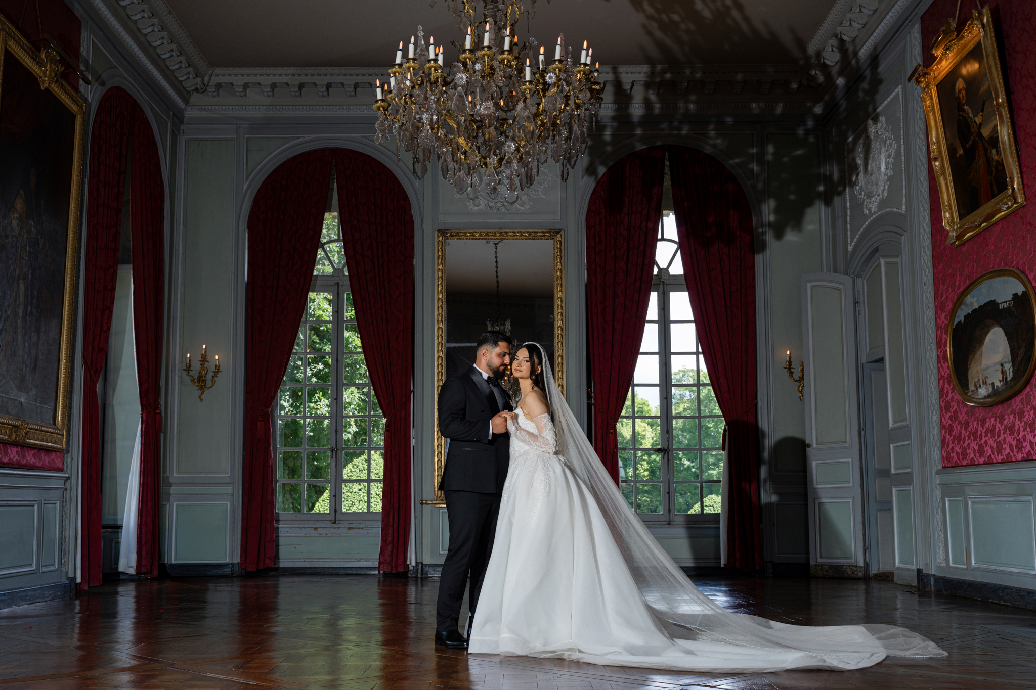 Couple au Château de Champlâtreux
