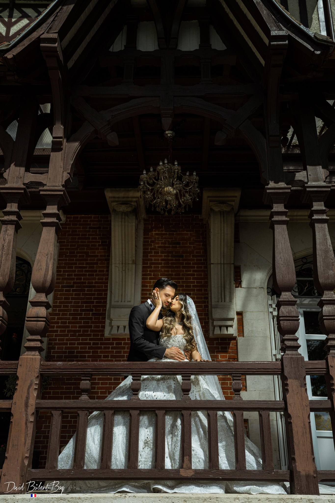 Couple de mariage au Montmanoir De La Norée