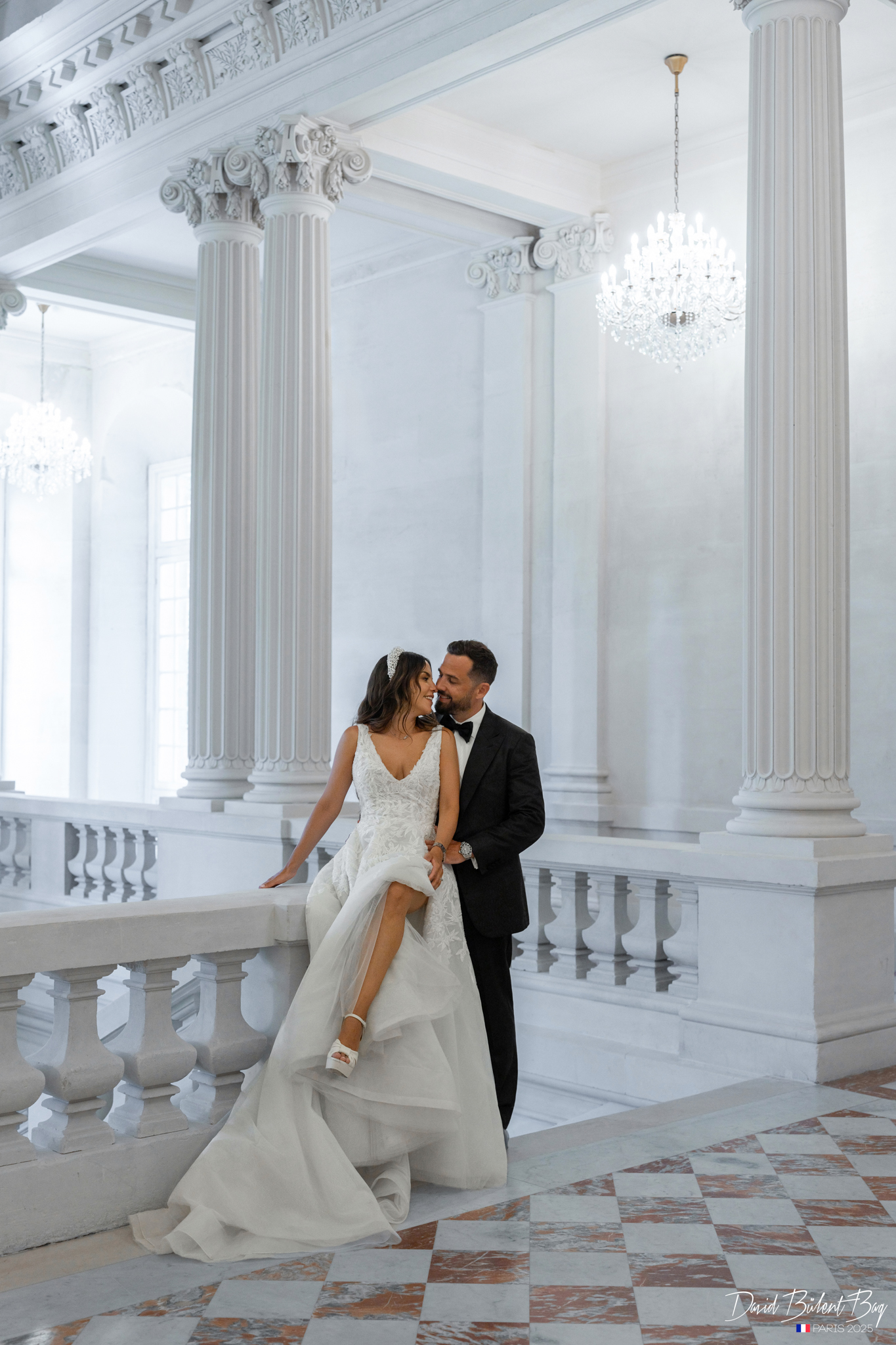 Photo de couple au Château de Saint-Martin du Tertre